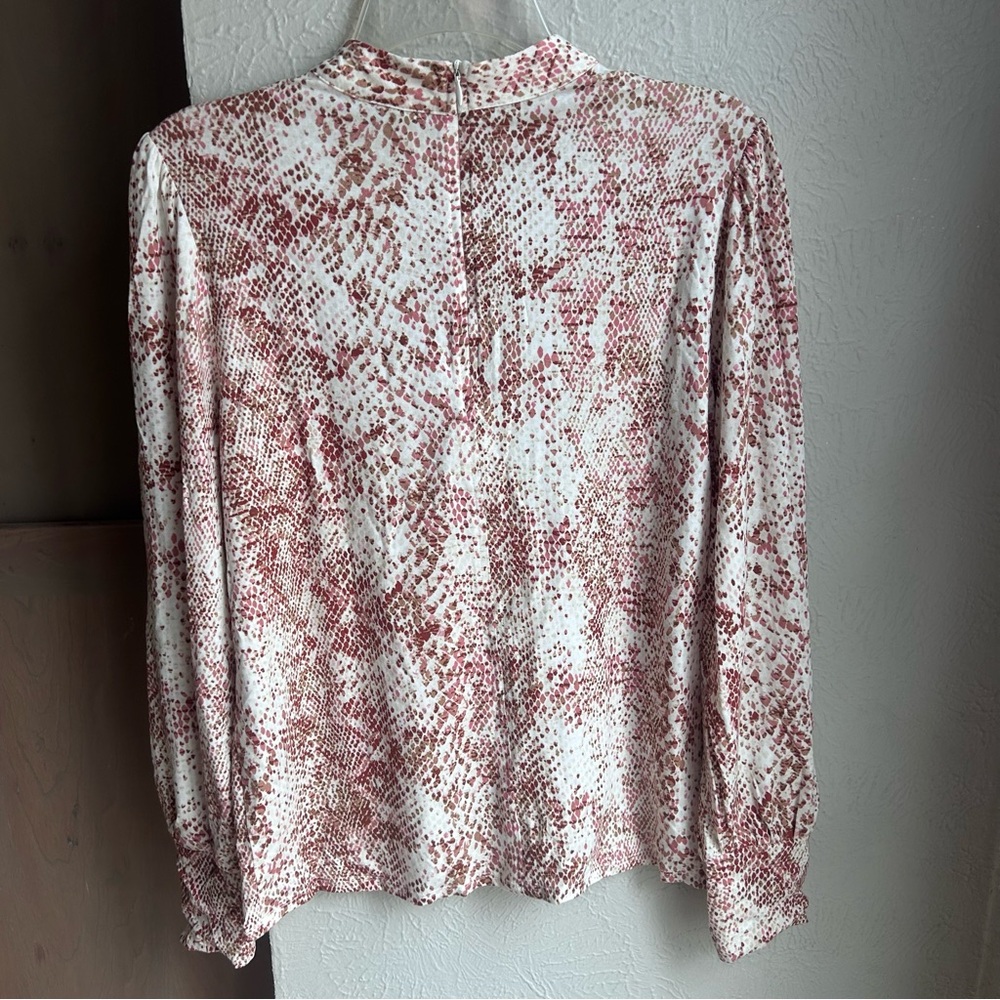 Chicos Python Snake Print Lyocell Long Sleeve Top… - image 6